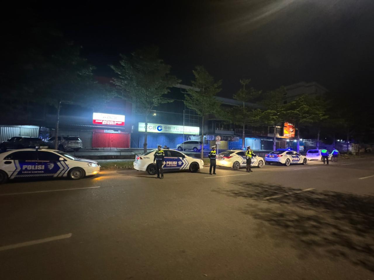 Patroli Malam Satlantas Polresta Barelang Antisipasi Balap Liar dan Kejahatan Jalanan
