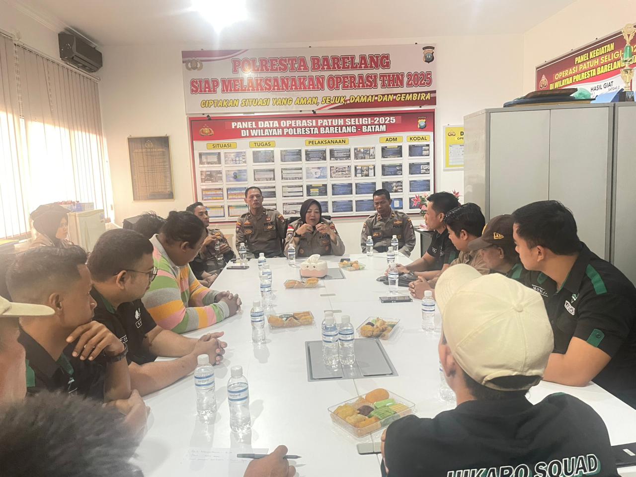 Audiensi Sat Binmas Polresta Barelang Bersama Driver Online Hikaro Squad Batam Wujudkan Sinergi Untuk Keamanan Dan Ketertiban Masyarakat